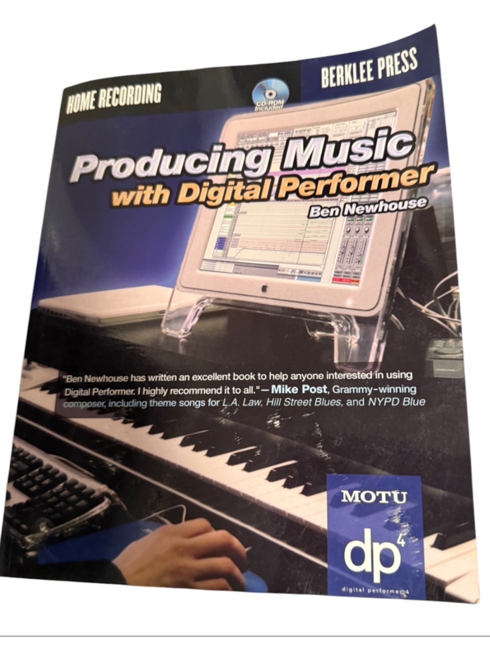 Producing Music with Digital Performer by Ben Newhouse - Blue Cover